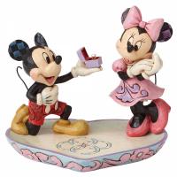 Mickey Proposing To Minnie Statue Diorama  nabídka k sňatku