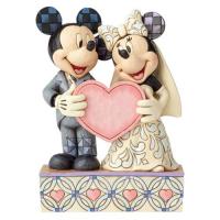 Mickey & Minnie The Doting Bride And Groom Statue Diorama