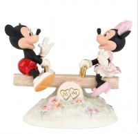 Mickey & Minnie The Seesaw Ride Statue Diorama