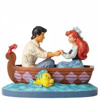 Ariel & Prince Eric On The Boat Statue Diorama
