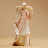 LEDEN The Birthday Angel And Garnet Crystal  Premium Figure   soška anděla slavící narození v tomto měsíci roku