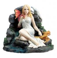 Maiden & The Dragonlins Premium Figure Diorama dívka s draky 