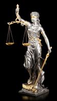 Justitia The Goddess of Justice Silver Golden Big Premium Figure  bohyně spravedlnosti soška