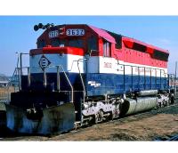 Erie Lackawanna Railroad EL #3632 Bicentennial Red White Blue Stripes Scheme EMD SD45 Diesel-Electric Road Switcher Locomotive for Model Railroaders Inspiration
