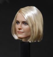 Light Short Hair Female Head Sculpt for Sixth Scale Figure