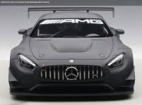 Mercedes AMG GT3 Matt Black PLAIN 1/18 Die-Cast Vehicle