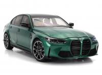 BMW 3 Series M3 (G80) 2020 Green Metallic 1/18 Die-Cast Vehicle