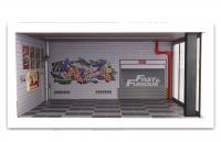 GARAGE FAST & FURIOUS The VETRINA DISPLAY BOX For 1/18 Die-Cast Vehicle Model Car