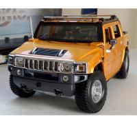 Hummer H2 SUT Concept Orange 1/18 Die-Cast Vehicle