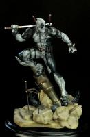 Deadpool X-Force Atop Stony Cannon Base Sixth Scale Collectible Figure