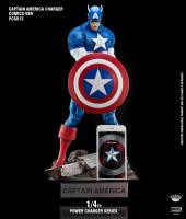 Captain America Comic Quarter Scale Statue Power Charger bezdrátová nabíječka ve tvaru šošky