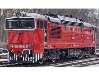 Východočeská Dráha #750 059-8 Brejlovec Full RED Scheme Class T 093 (T 478.3) Diesel-Electric Locomotive for Model Railroaders Inspiration