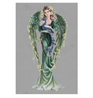 Spring The Angel & Peacock Premium Figure  soška anděla a páva