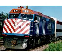 METRA Rail METX #139 Blue Red White Stripes Scheme Class F40PH Passenger Commuter Diesel-Electric Locomotive for Model Railroaders Inspiration