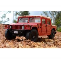 Hummer H1 Soft Top Red 1/18 Die-Cast Vehicle