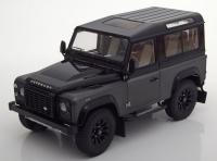 Land Rover Defender 90 Grey Black 1/18 Die-Cast Vehicle