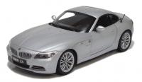 BMW Z4 sDrive 35i (E89) Retractable Roof Silver 1/18 Die-Cast Vehicle