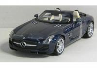 Mercedes SLS AMG Roadster Dark Blue 1/18 Die-Cast Vehicle