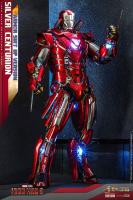 Robert Downey Jr. As Tony Stark AKA Silver Centurion In An Armor Suit Up (Iron Man Mark XXXIII) The Iron Man 3 Sixth Scale Collectible Figure Diorama