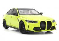BMW 3 Series M3 (G80) 2020 Yellow Metallic 1/18 Die-Cast Vehicle