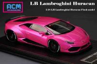 Lamborghini Huracán LB PERFORMANCE Liberty Walk Flash Pink 1/18 Die-Cast Vehicle