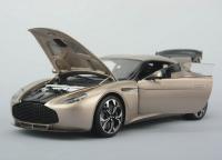 Aston Martin V12 Zagato Scintilla Silver 1/18 Die-Cast Vehicle