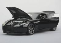 Aston Martin V12 Zagato Glossy Black 1/18 Die-Cast Vehicle