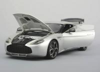 Aston Martin V12 Zagato Chrome Silver 1/18 Die-Cast Vehicle
