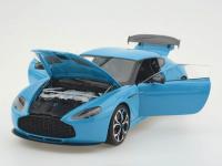 Aston Martin V12 Zagato Light Blue 1/18 Die-Cast Vehicle