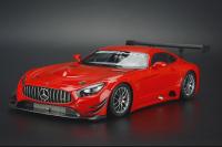 Mercedes AMG GT3 Glossy Red 1/18 Die-Cast Vehicle