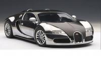 Bugatti Veyron 16.4 EB Aluminium Casting Pur Sang Black 1/18 Die-Cast Vehicle