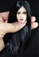 Kristen Stewart Black Hair Female Head Sculpt for Sixth Scale Figure