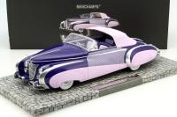 Cadillac Serie 62 Saoutchik Cabrio 1948 Perfect Pink Purple Old-Time Livery 1/18 Die-Cast Vehicle 