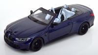 BMW M4 Cabrio (F83) 2021 Dark Blue Metallic 1/18 Die-Cast Vehicle