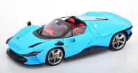 Ferrari Daytona SP3 Closed Top 2022 Baby Blue 1/18 Die-Cast Vehicle