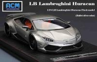 Lamborghini Huracán LB PERFORMANCE Liberty Walk Bullet Silver 1/18 Die-Cast Vehicle