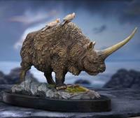 Brown Rhinoceros The Elasmotherium Wonder Wild Statue Diorama  pravěký svět