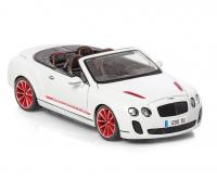 Bentley Continental Supersports Convertible ISR Car White 1/18 Die-Cast Vehicle