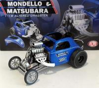 Fiat Altered Dragster V8 Mondello & Matsubara Livery 1/18 Die-Cast Vehicle