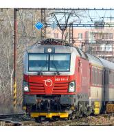 Železničná spoločnosť Slovensko ZSSK #383 101-3 Red White Scheme Class 363 (193) Electric Locomotive for Model Railroaders Inspiration