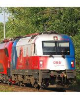 Österreichische Bundesbahnen ÖBB #1216 CZ Flag Football Scheme Class 1216 (ES 64) Taurus Electric Locomotive for Model Railroaders Inspiration