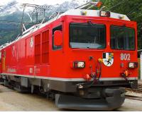 Rhätische Bahn RBh SBB/CFF/FFS #802 HOm Murmeltier Red Silver Scheme Class Gem 4/4 Two-Drive Electric-Diesel Locomotive DCC & Sound