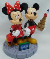 Mickey Mouse & Minnie Mouse PARIS Disney Statue Diorama