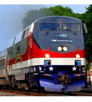 Amtrak AMTK #42 Salutes Our Veterans Scheme Class GE P42DC Passenger Diesel-Electric Locomotive for Model Railroaders Inspiration