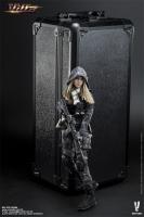 Villa Sister In A Flower Police Black Python Stripe Camouflage Uniform The Woman Soldier Sixth Scale Collector Figure  