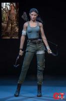 2 Head Sculpts for Lara Croft The Tomb Raider Sixth Scale Figure and Accessories Set