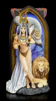 The Egyptian Priestess And Lion Premium Figure Diorama