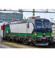 Snälltåget #118 001 Norge ELL White Center Black Green Stripes Scheme Class 193 (383,370) Vectron Electric Locomotive for Model Railroaders Inspiration