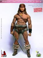 Arnold Schwarzenegger As Conan MasterClass Male Headsculpt for Sixth Scale Figures and Accessories Set