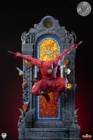 Daredevil Atop A Stained Glass Window Base The Marvel Epic Platinum Exclusive Third Scale Statue Diorama